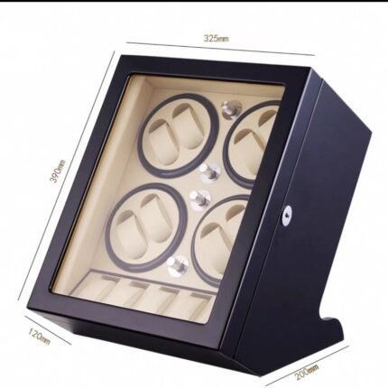 Silver Watch Winder – Display Window Automatic (A0001)